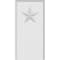 Ekena Millwork Standard Foster Star Plinth Block With Beveled Edge, 3 1/2"W x 7"H x 3/4"P PBP035X070X075FOS07 - alternate 3